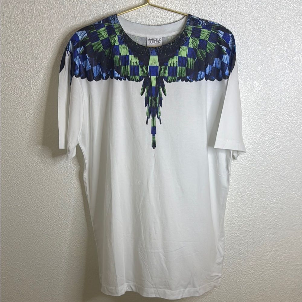 White and Blue Men's Shirt